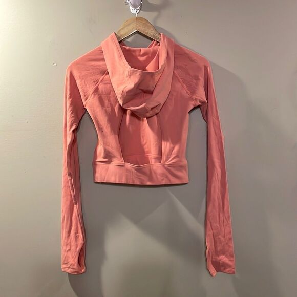 Free People Lucky Layer Cutout Back Crop Hoodie - Picture 8 of 12